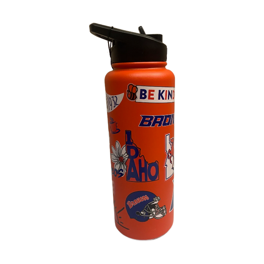 Boise State Broncos Logo Brands 34oz Quencher Bottle (Orange)