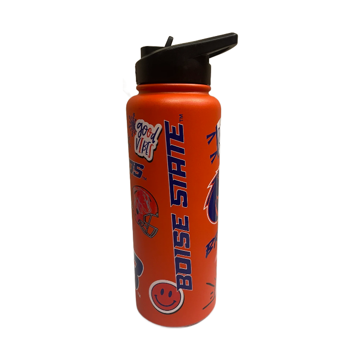 Boise State Broncos Logo Brands 34oz Quencher Bottle (Orange)
