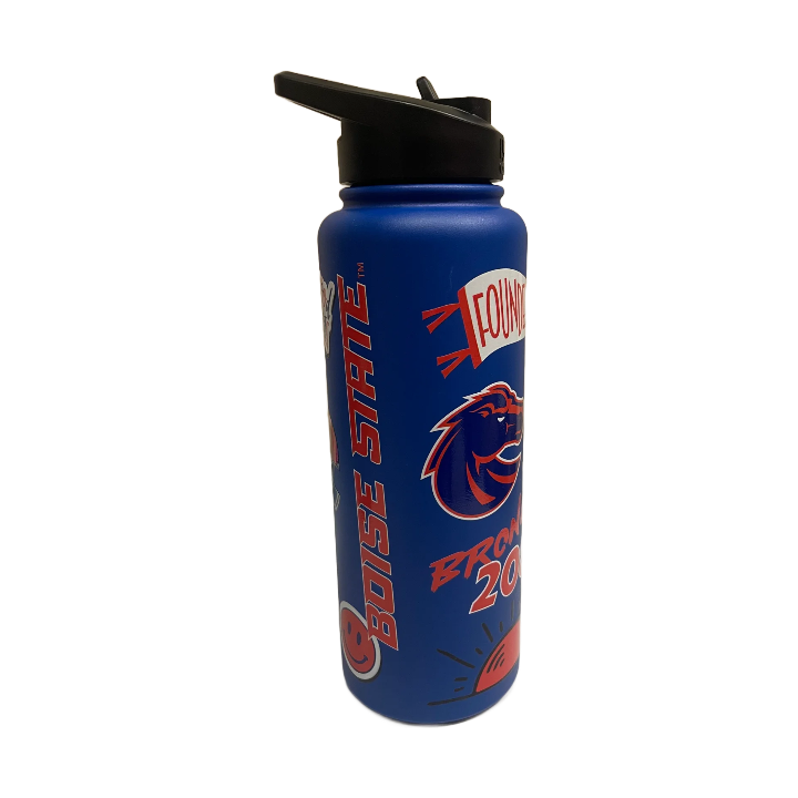 Boise State Broncos Logo Brands 34oz Quencher Bottle (Blue)