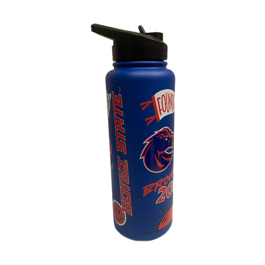 Boise State Broncos Logo Brands 34oz Quencher Bottle (Blue)