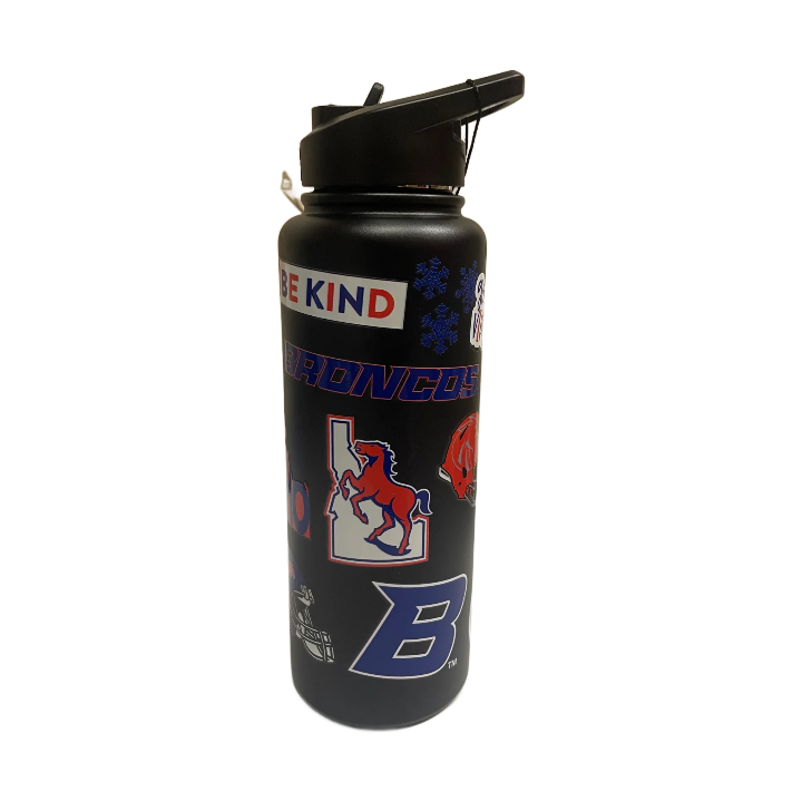 Boise State Broncos Logo Brands 34oz Quencher Bottle (Black)