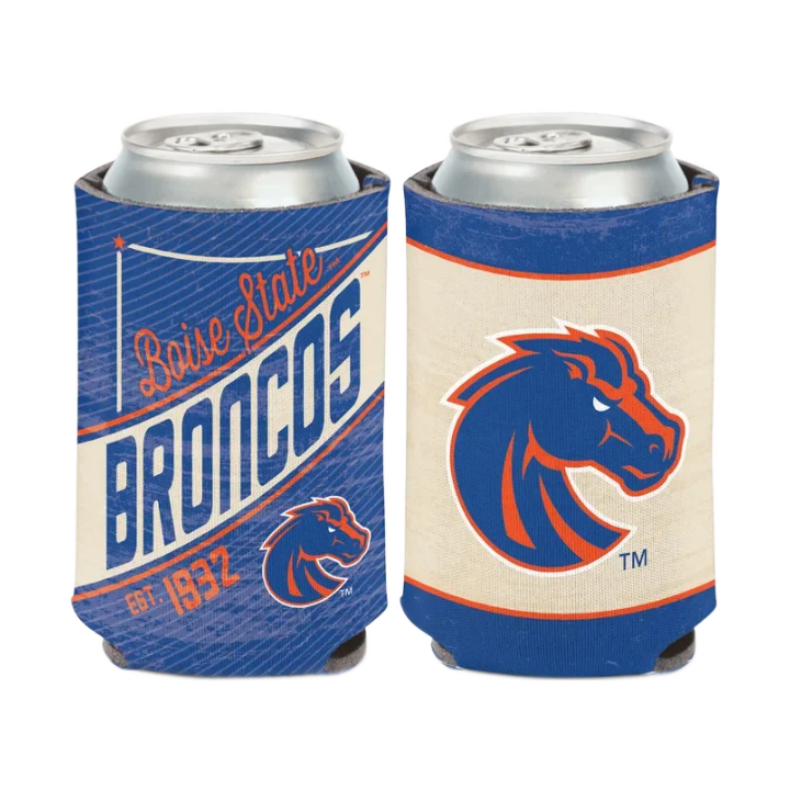 Boise State Broncos Wincraft 12oz Vintage Can Cooler (Blue/Cream)