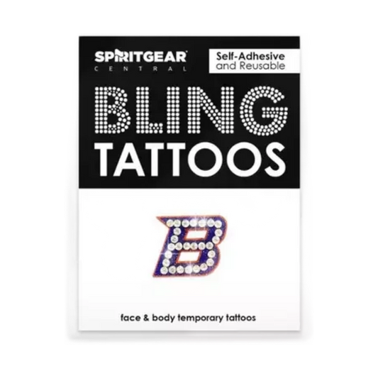 Boise State Broncos Spirit Gear Central Bling Tattoo