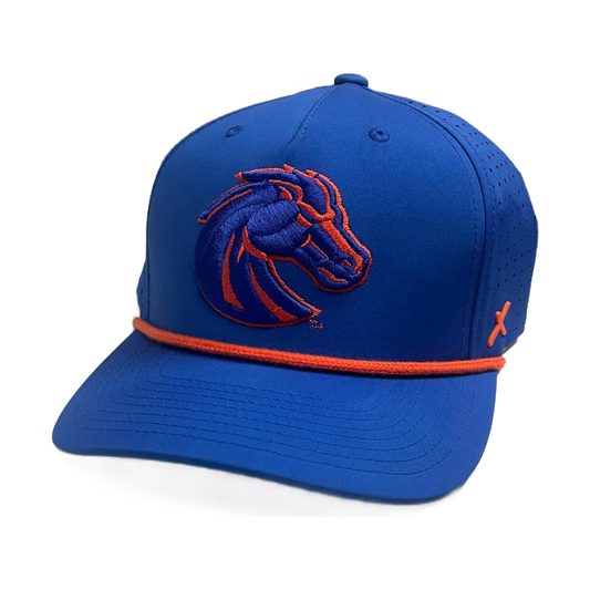 Boise State Broncos CapX Rope Breathable Snapback Hat (Blue)