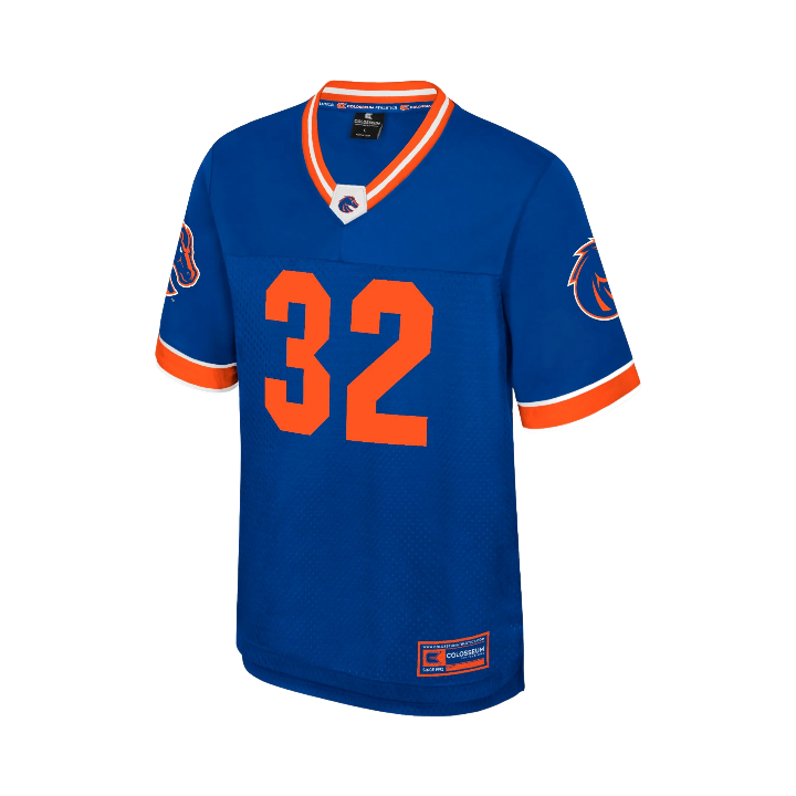 Boise State Broncos Colosseum Men's Bronco Football Fan Jersey (Blue)