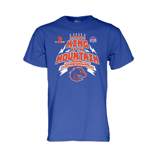 Boise State Broncos 2025 Mountain West Champions King of the Mountain T-Shirt