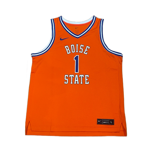 Boise State Broncos Nike Men's Retro #1 Basketball Jersey (Orange)