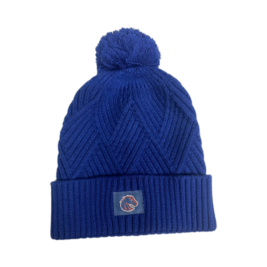Boise State Broncos Legacy Pom Beanie (Blue)