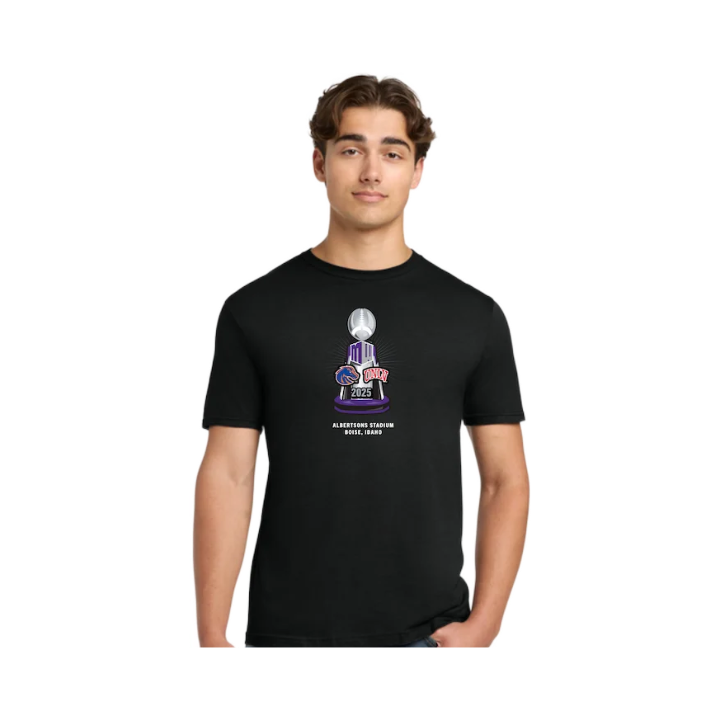 2025 Mountain West Championship Men's Trophy T-Shirt (Black)