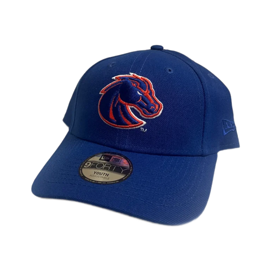 Boise State Broncos New Era Youth Bronco 9Forty Velcro Hat (Blue)