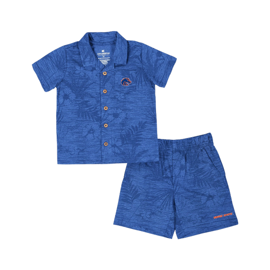Boise State Broncos Colosseum Toddler Hawaiian Set (Blue)