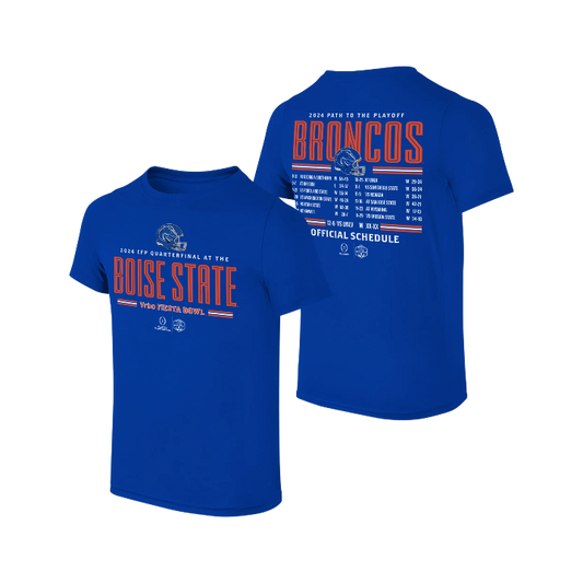 Boise State Broncos CFP Youth Schedule T-Shirt