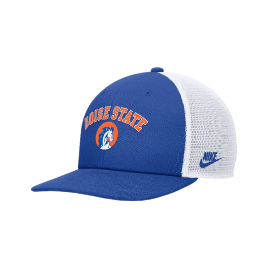 Boise State Broncos Nike Pro Retro Snapback Trucker Hat (Blue)