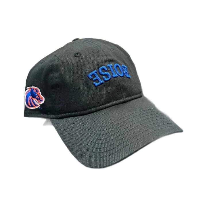 Boise State Broncos New Era Upside Down "Boise" 9Twenty Adjustable Hat (Black)
