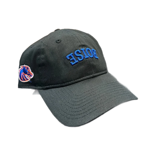 Boise State Broncos New Era Upside Down "Boise" 9Twenty Adjustable Hat (Black)