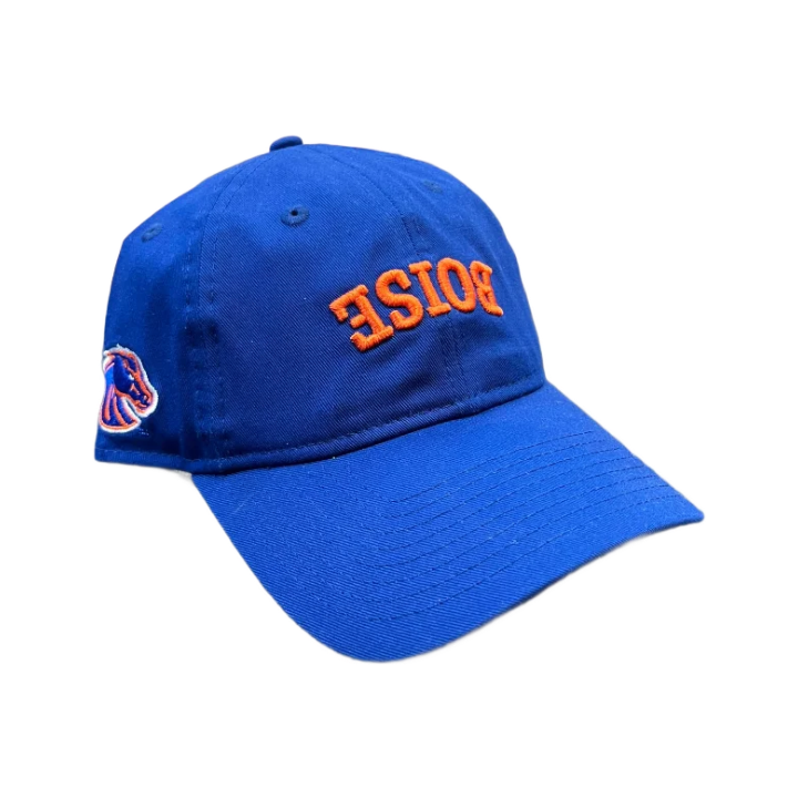 Boise State Broncos New Era Upside Down "Boise" 9Twenty Adjustable Hat (Blue)