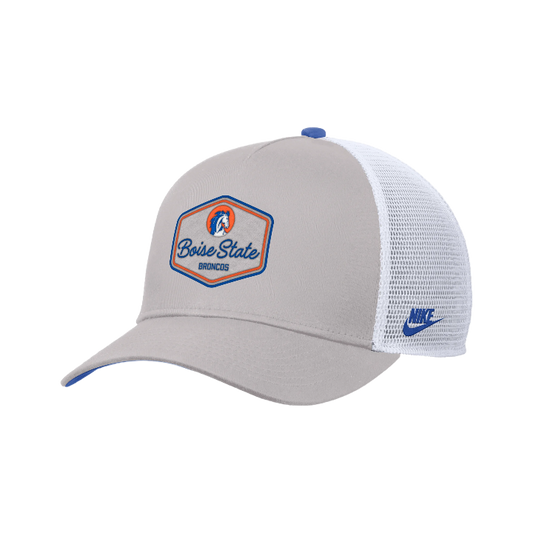 Boise State Broncos Nike Vintage Rise Snapback Trucker Hat (Grey)