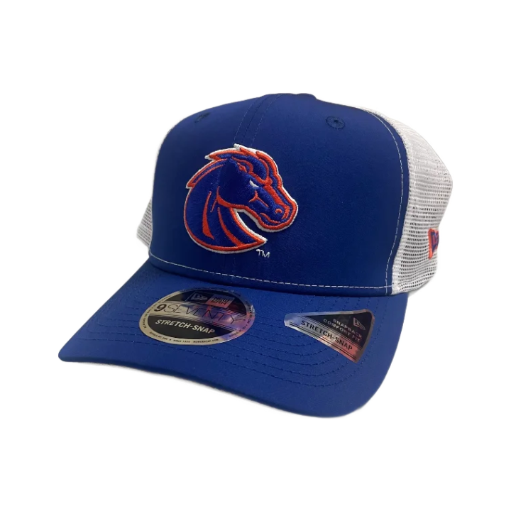 Boise State Broncos New Era 9Seventy Stretch-Snapback Trucker Hat (Blue)