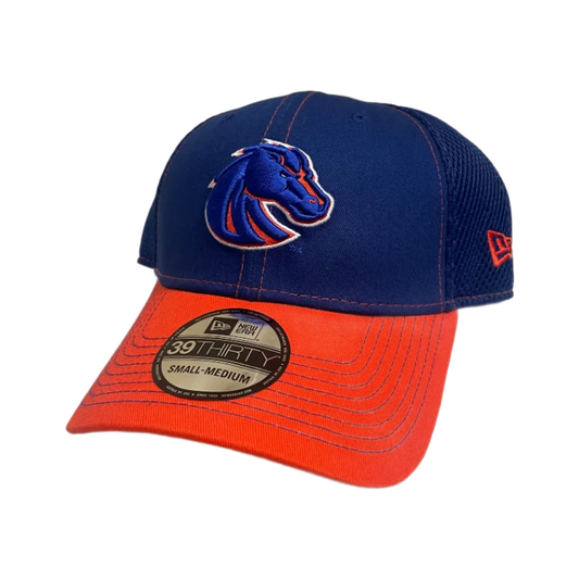 Boise State Broncos New Era 39Thirty Mesh Flex Fit Hat (Blue/Orange)