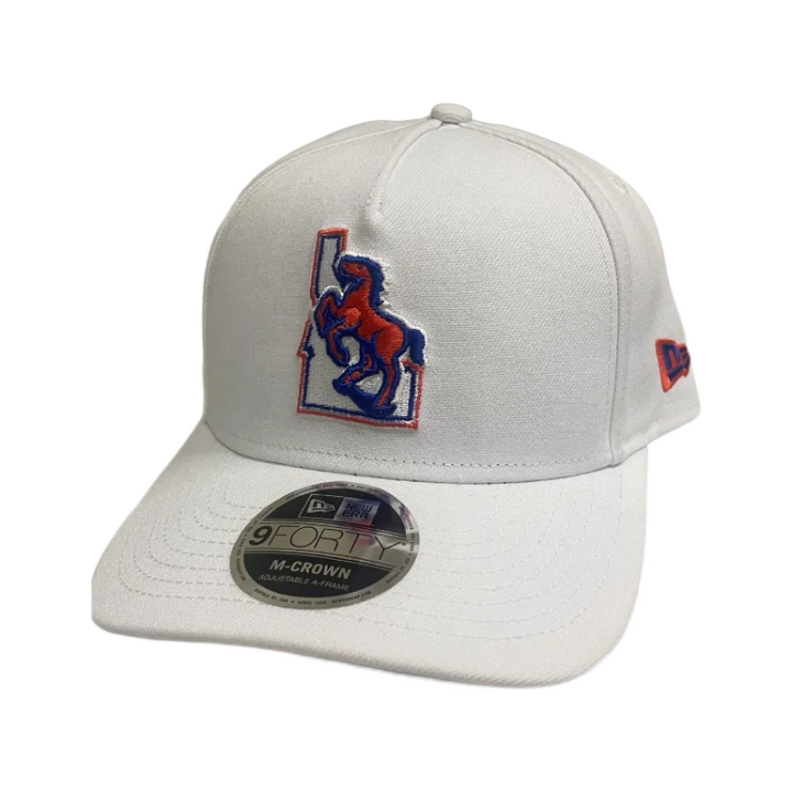 Boise State Broncos New Era Vault 9Forty M-Crown Snapback Hat (White)