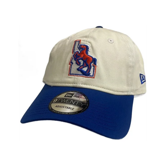 Boise State Broncos New Era Vault 9Twenty Adjustable Hat (Cream/Blue)