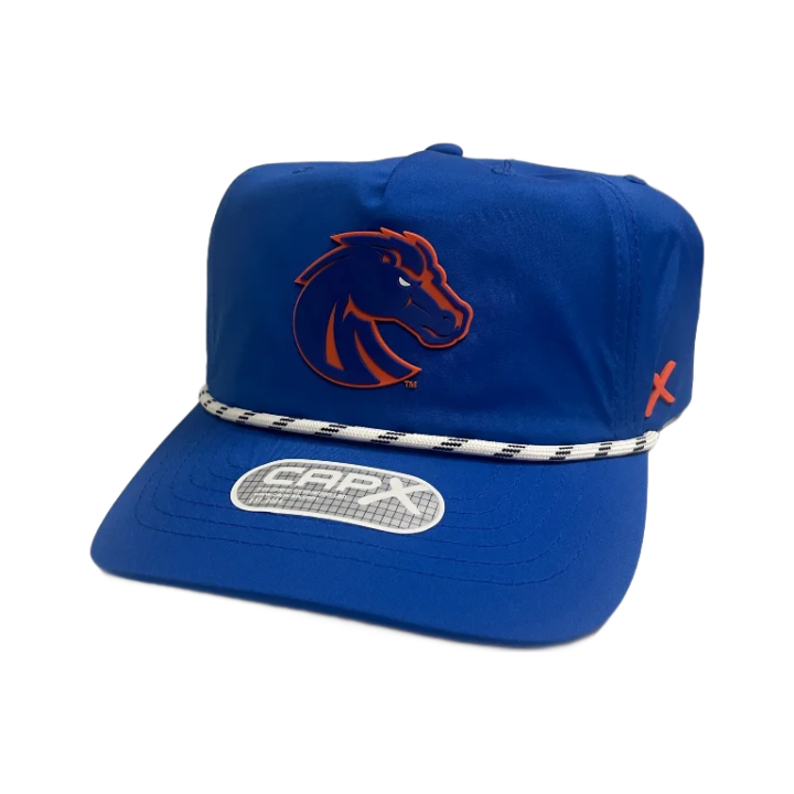 Boise State Broncos CapX Unstructured A-Frame Snapback Hat (Blue)