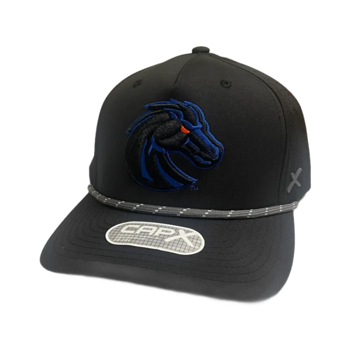 Boise State Broncos CapX Rope Breathable Snapback Hat (Black)