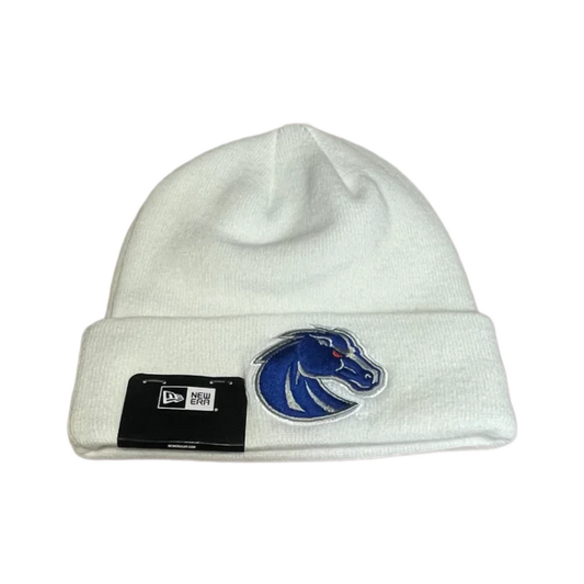 Boise State Broncos New Era Bronco Beanie (White)