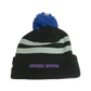 Boise State Broncos New Era Bronco Striped Pom Beanie (Black)