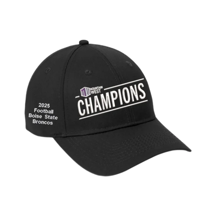 Boise State Broncos 2025 Mountain West Champions Locker Room Snapback Hat