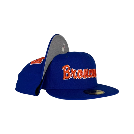 Boise State Broncos New Era Script 9Fifty Snapback Hat (Blue)