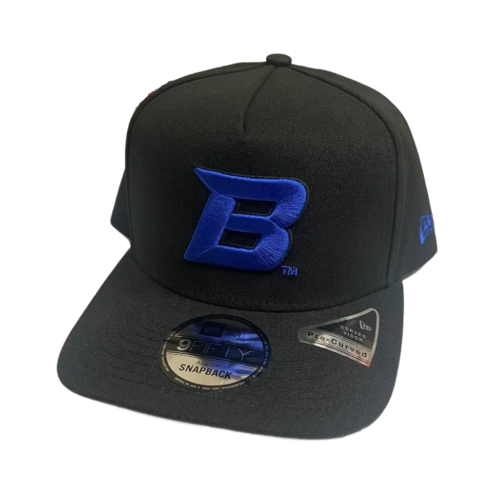 Boise State Broncos New Era "B" 9Fifty A-Frame Snapback Hat (Black)