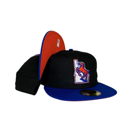 Boise State Broncos New Era Vault Horse Jeanty 59Fifty Fitted Hat (Black/Blue)