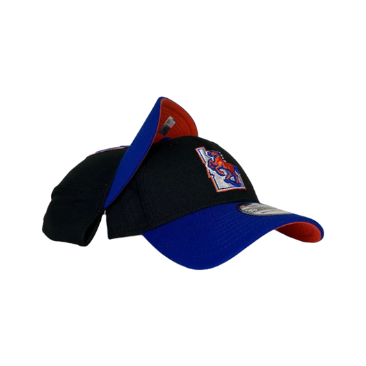 Boise State Broncos New Era Vault Horse Jeanty 39Thirty Flex Fit Hat (Black/Blue)