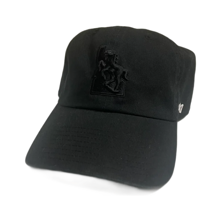 Boise State Broncos 47Brand Clean Up Black Out Vault Adjustable Hat (Black)