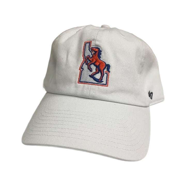 Boise State Broncos 47Brand Clean Up Vault Adjustable Hat (White)