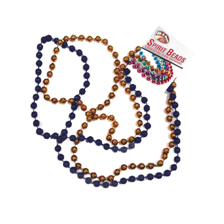Boise State Broncos Fan-A-Peel Beaded Necklace (Blue/Orange)