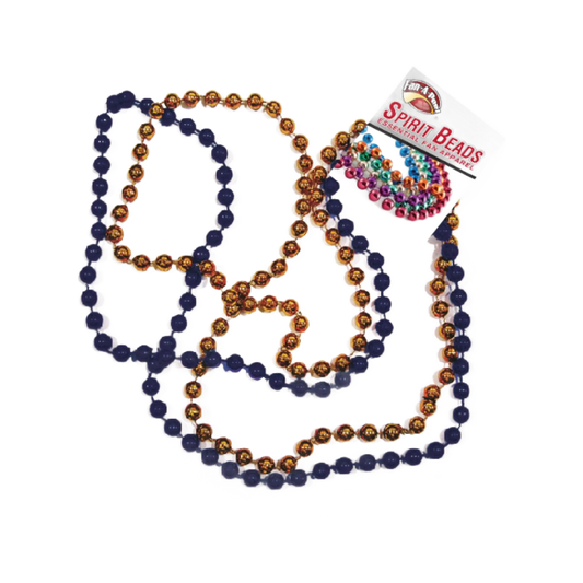 Boise State Broncos Fan-A-Peel Beaded Necklace (Blue/Orange)
