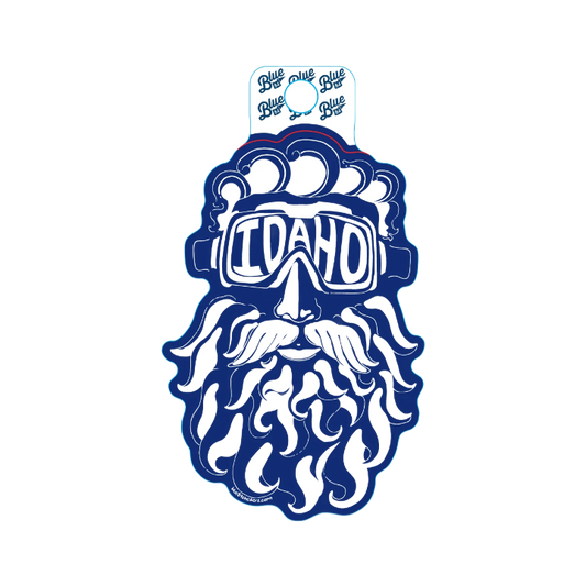 Boise State Broncos Blue84 Skier Sticker (Blue/White)