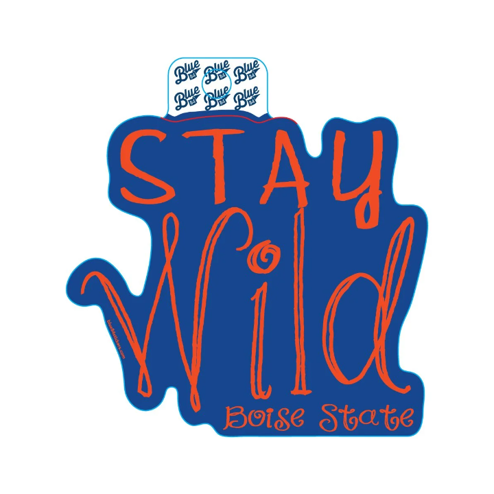 Boise State Broncos Blue84 "Stay Wild" Sticker (Blue)