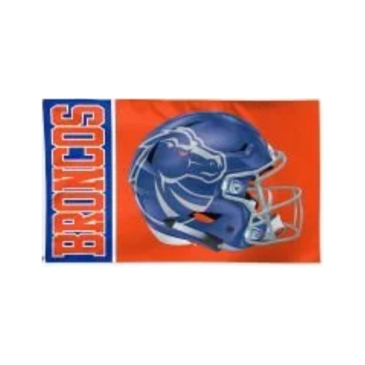 Boise State Broncos Wincraft Deluxe 3x5 Helmet Flag (Blue/Orange)