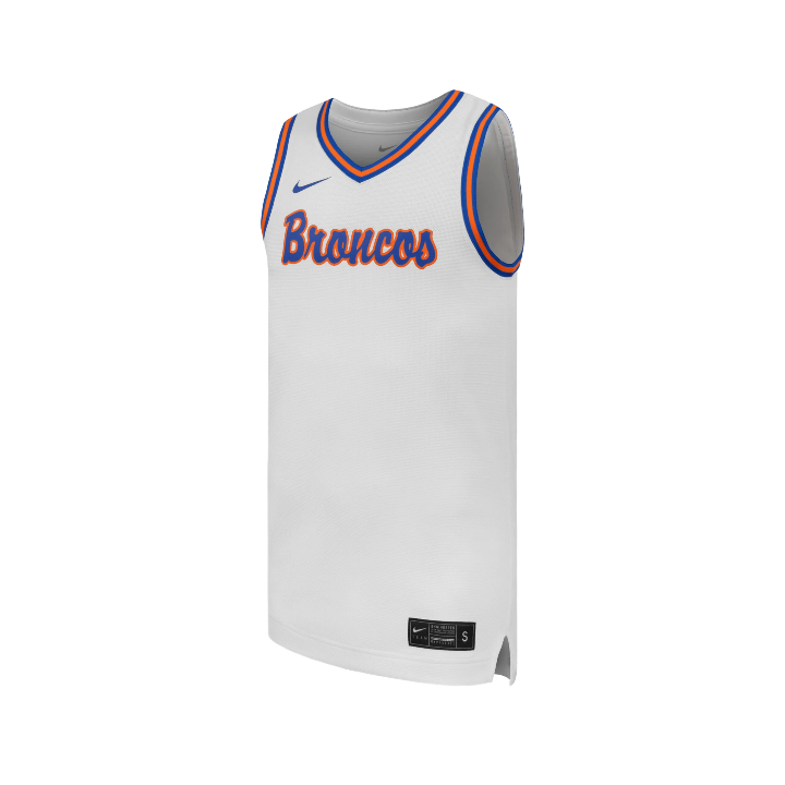 Boise State Broncos Men's Nike Customizable Basketball Jersey (White)