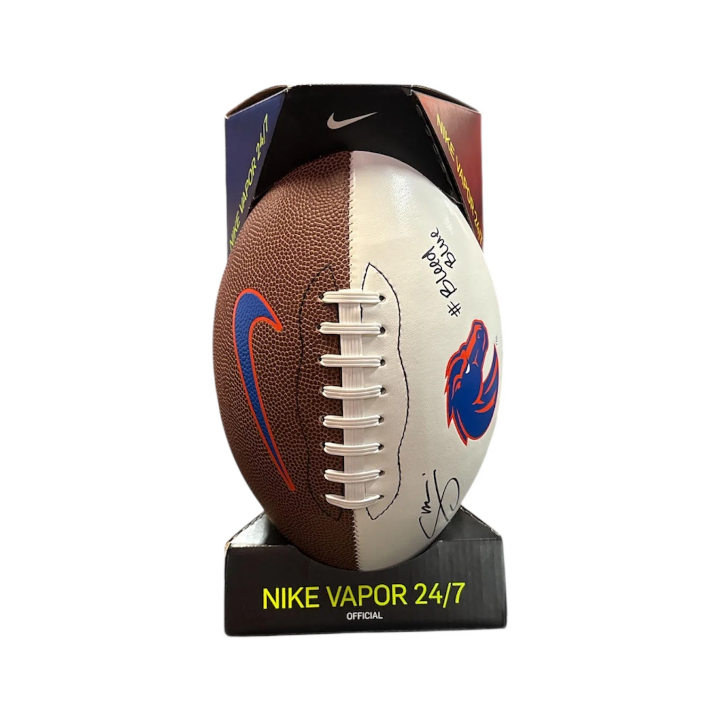 Boise State Broncos Nike Scott Matlock Autographed Football (Brown)