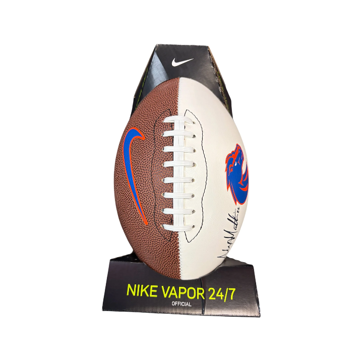 Boise State Broncos Nike Alexander Mattison Autographed Football (Brown)