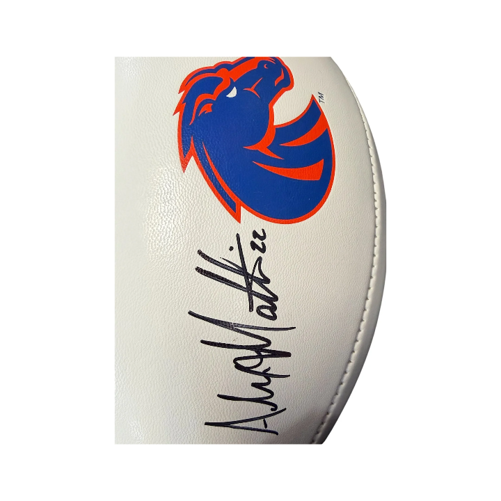 Boise State Broncos Nike Alexander Mattison Autographed Football (Brown)