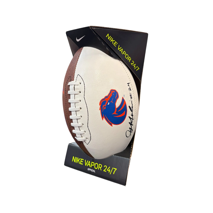 Boise State Broncos Nike George Holani Autographed Football (Brown)