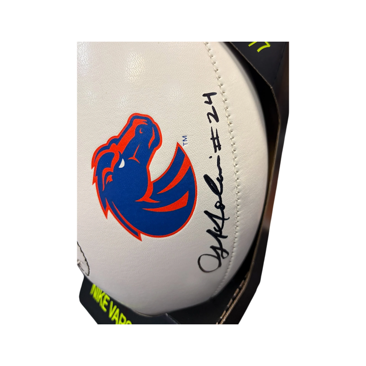 Boise State Broncos Nike George Holani Autographed Football (Brown)