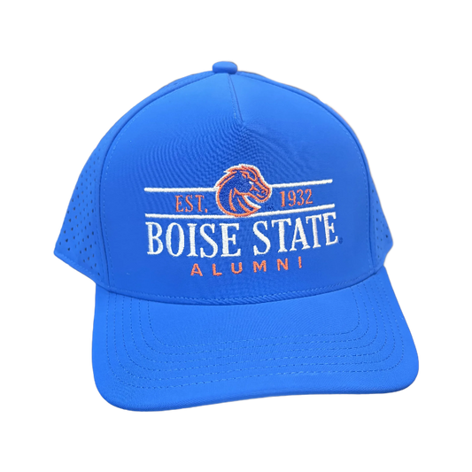 Boise State Broncos Legacy Alumni Cut Above A-Frame Snapback Hat (Blue)