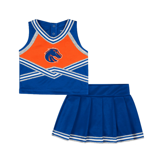 Boise State Broncos Toddler Colosseum Cheerleader Onesie (Blue/Orange)