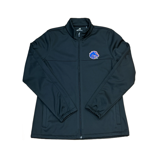 Boise State Broncos Men's Antigua Full Zip Jacket (Black)